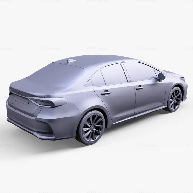 Toyota Corolla Sedan 2019 Автомобиль 3D модель