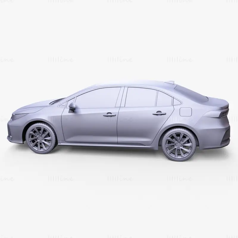 Toyota Corolla Sedan 2019 Car 3D Model