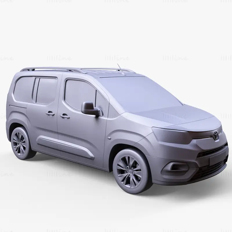 Toyota Proace City 2020 Car 3D Model