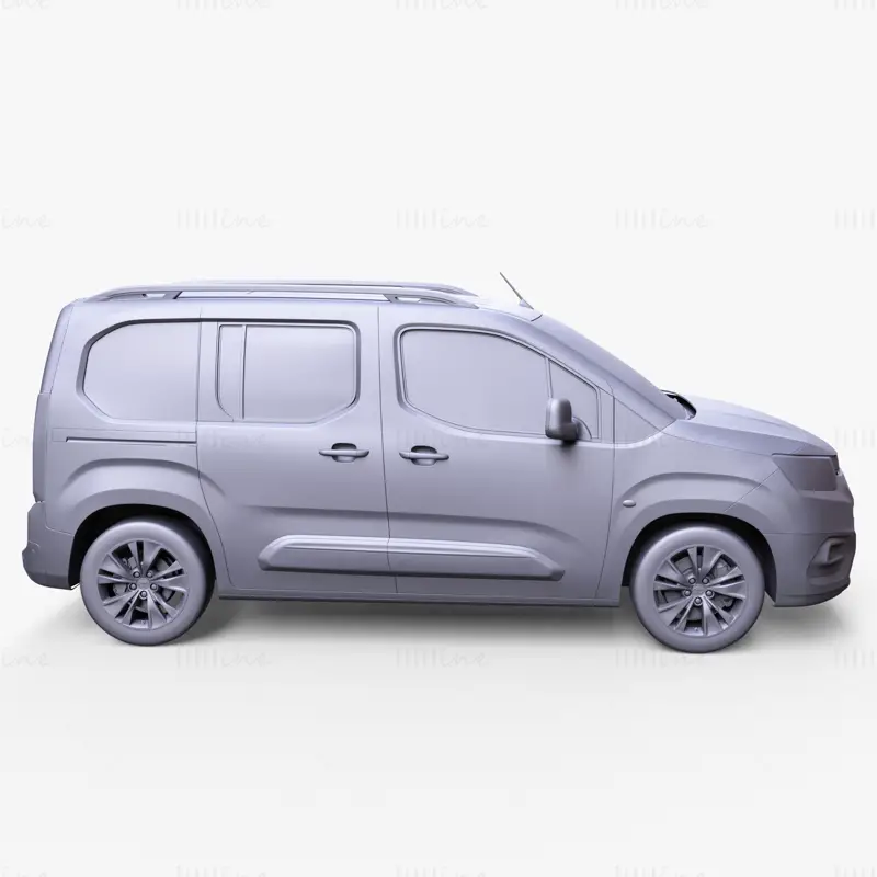 Toyota Proace City 2020 Car 3D Model