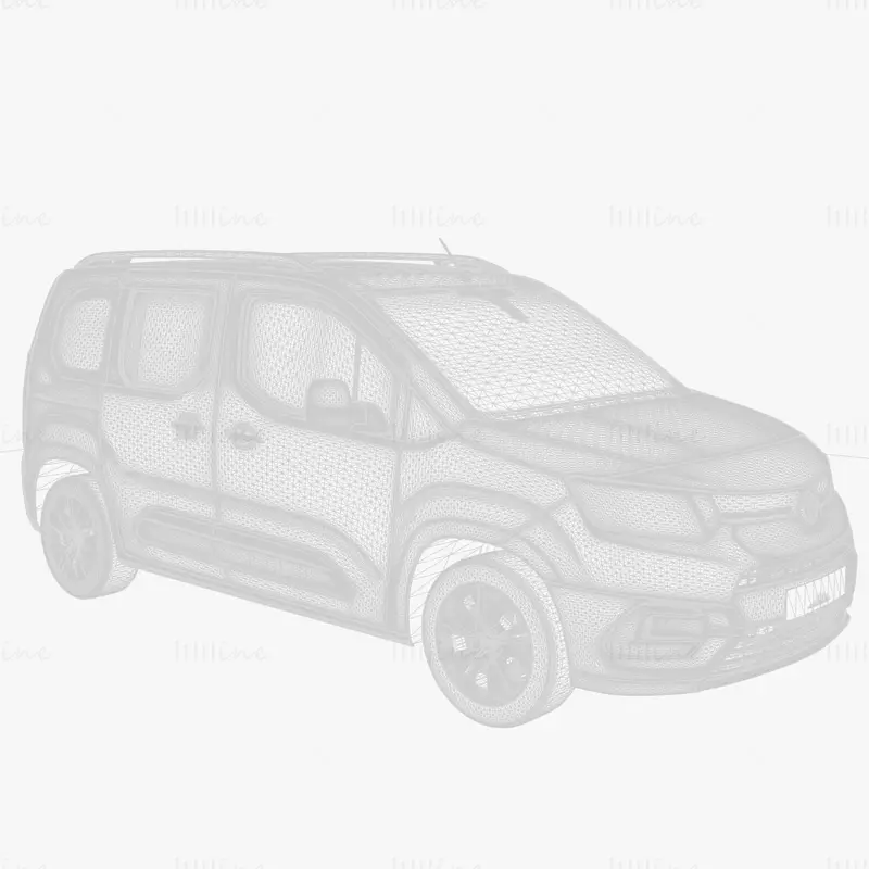 Toyota Proace City 2020 Car 3D Model