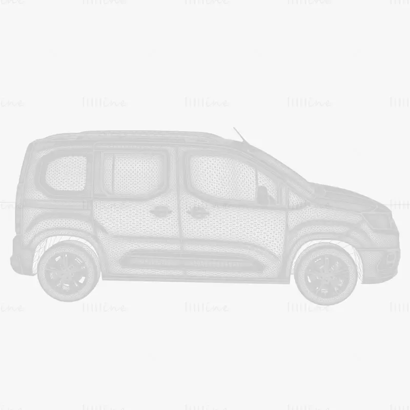 Toyota Proace City 2020 Car 3D Model