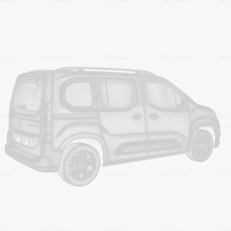 Toyota Proace City 2020 Car 3D Model