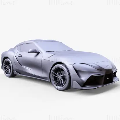 3D модел на автомобил Toyota Supra GR