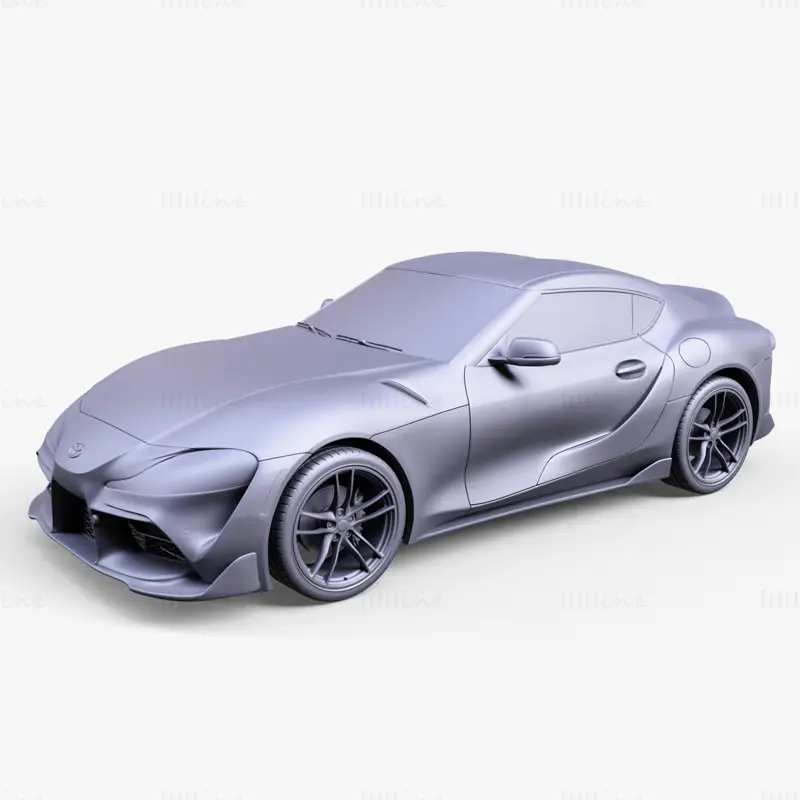 Toyota Supra GR Car 3D Model