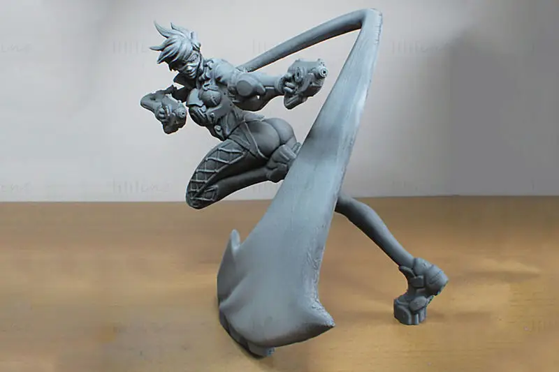 Tracer (Overwatch) Action Pose 3D-utskriftsmodell STL-filer