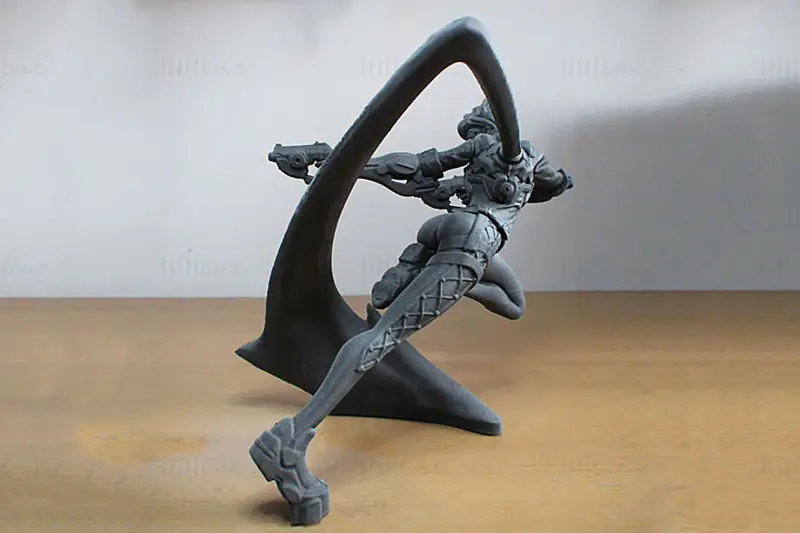 Tracer (Overwatch) Action Pose 3D-utskriftsmodell STL-filer