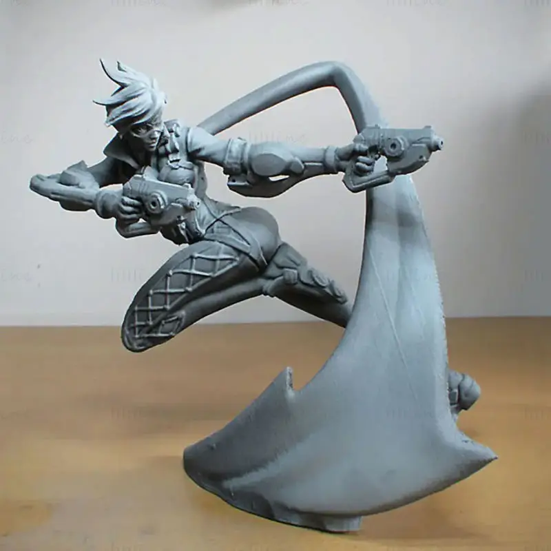 Tracer (Overwatch) Action Pose 3D-utskriftsmodell STL-filer