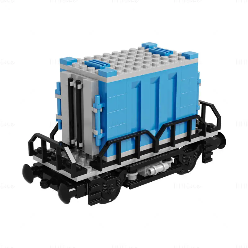 Train Lego Container 3D Model