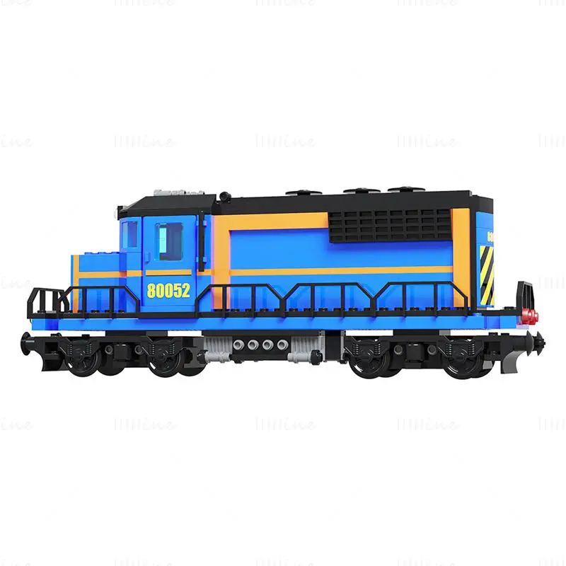 Train Lego Locomotive 80052 3D Model