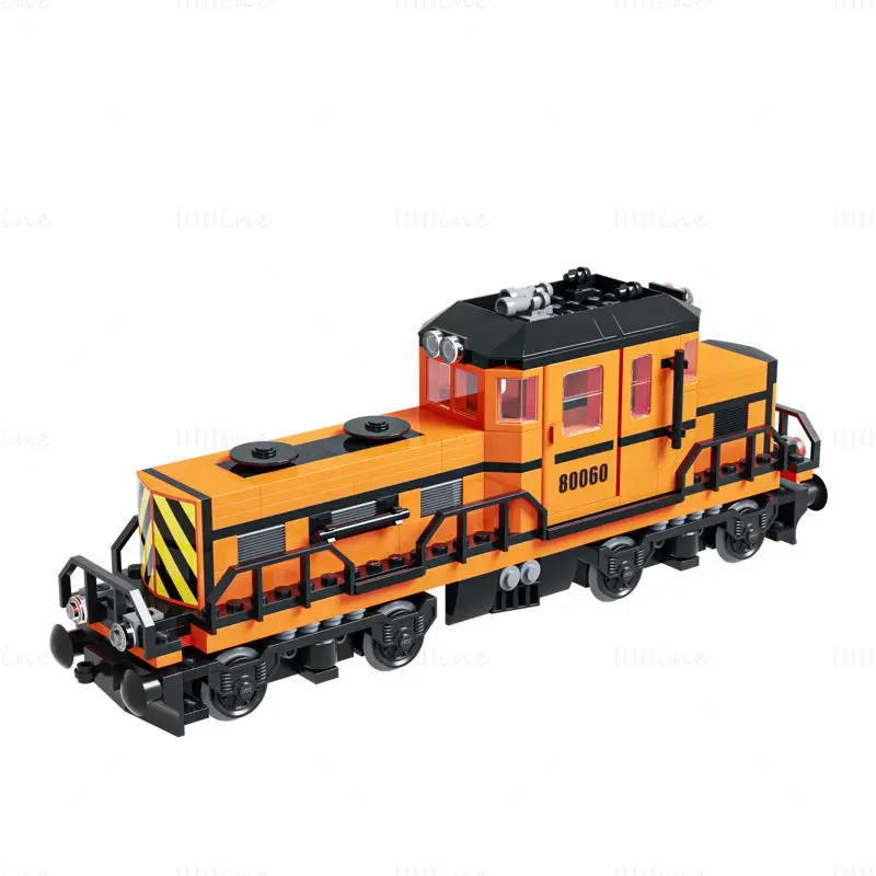 Train Lego Locomotive 80060 3D Model