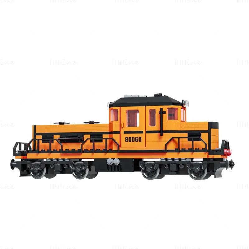 Train Lego Locomotive 80060 3D Model