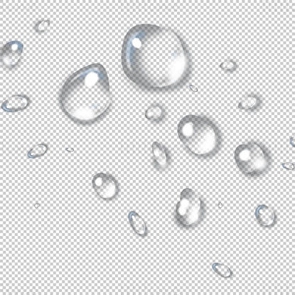 Transparent water drop png