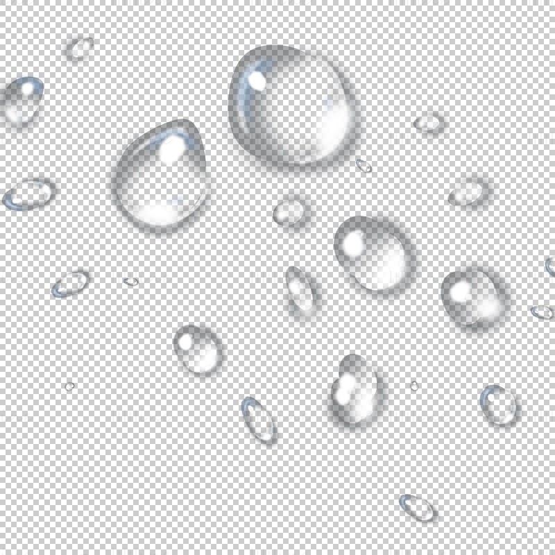 Gota de agua transparente png