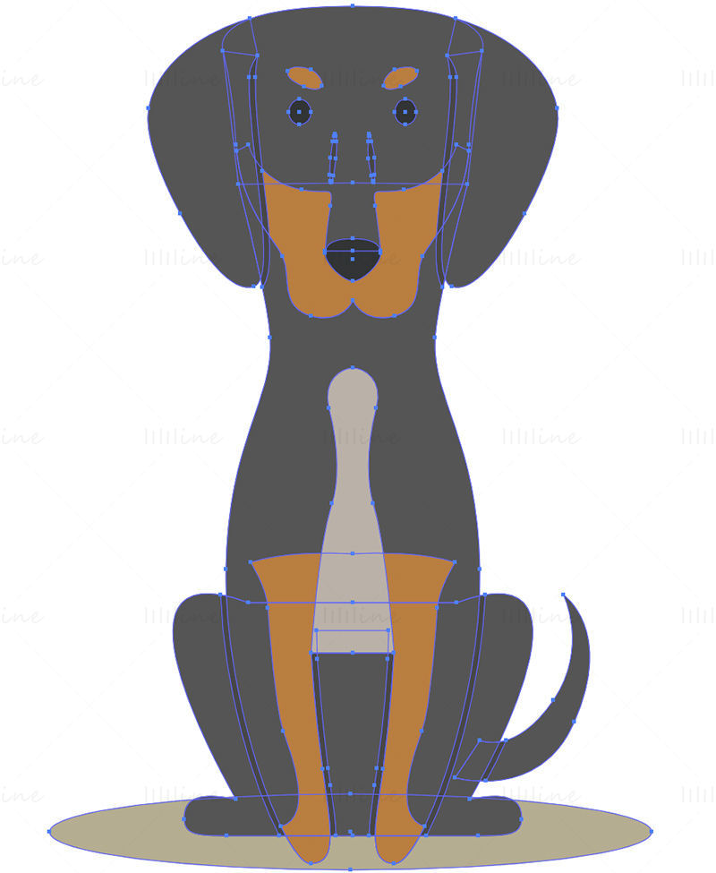 トランシルバニア ・ ハウンド犬ベクトル