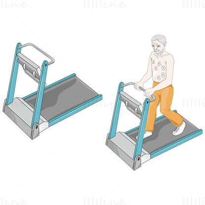 Treadmill stress test vector