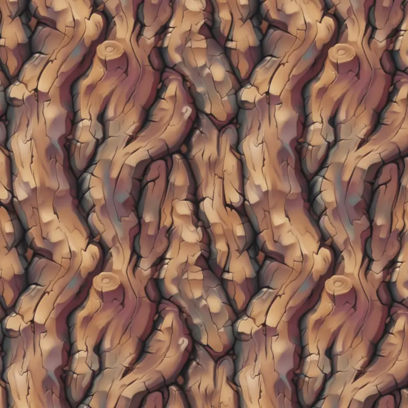 Tree Bark Game Seamless Texture