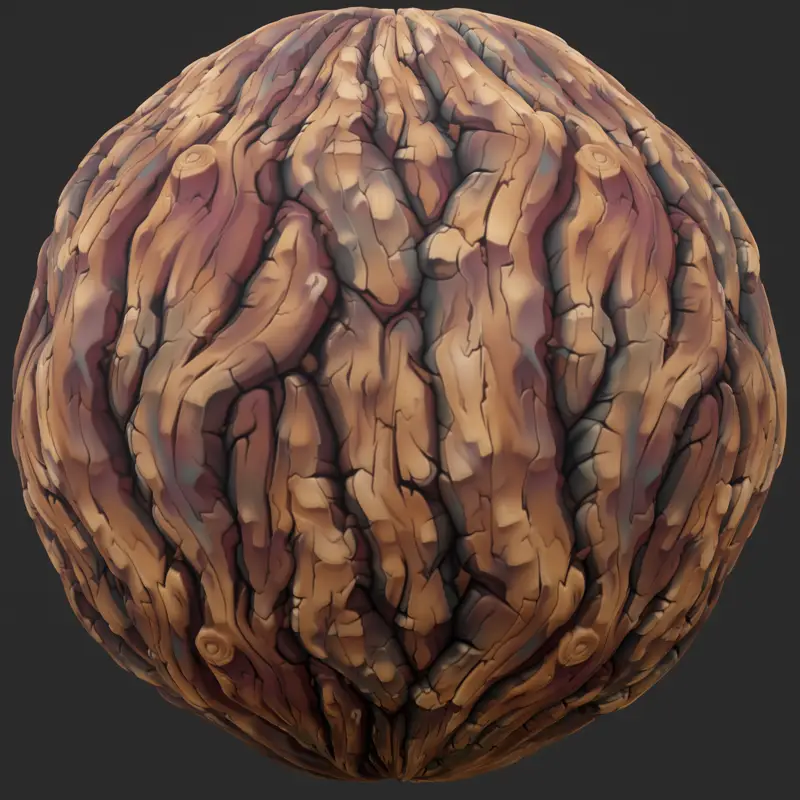 Tree Bark Game Seamless Texture