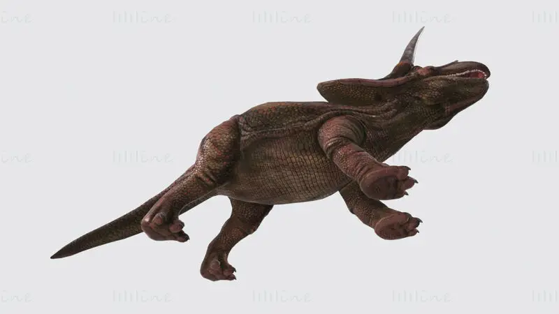 Modelo de dinosaurio triceratops para imprimir en 3D