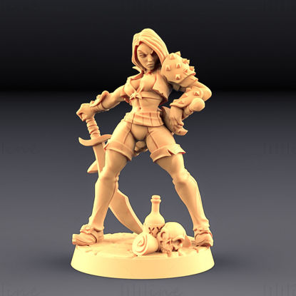 Trouble in Taverns Aline the Bold 3D Printing Model