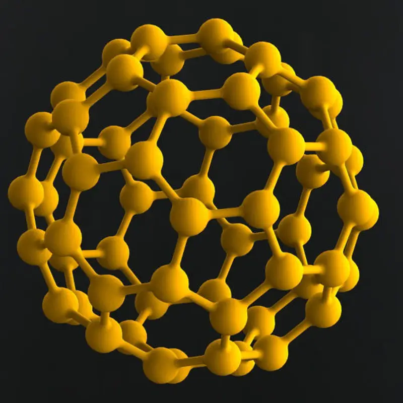 Icosaedro truncado con átomos Modelo de impresión 3D