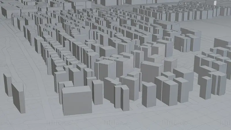 Tsukuba Japan Citymap Building 3D Model