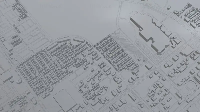 Tsukuba Japan Citymap Building 3D Model