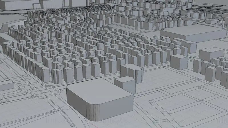 Tsukuba Japan Citymap Building 3D Model