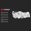 Турция Infographics Map с възможност за редактиране на PPT и Keynote