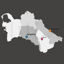 Turkmenistan map vector