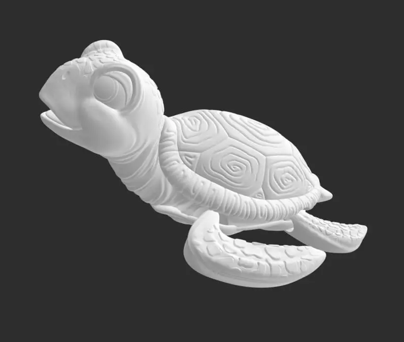 Turtle FLEXI articulated 3d printing model STL file