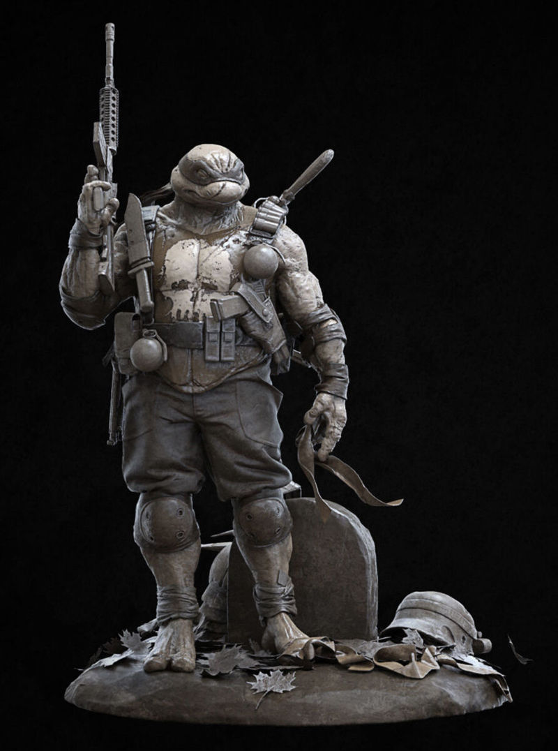 Turtle Punisher 3D Model Ready to Print