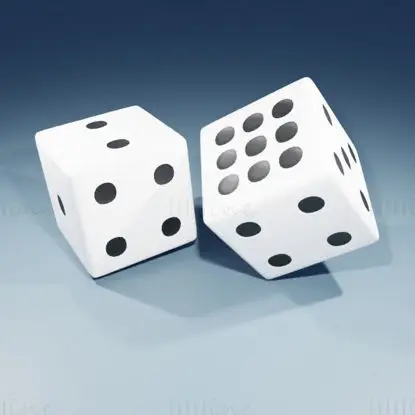 Two Dice 3D Model