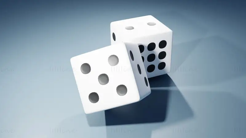 Two Dice 3D Model