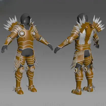 Traje de armadura completo Tyreal, modelo 3D para impresión STL (Diablo)