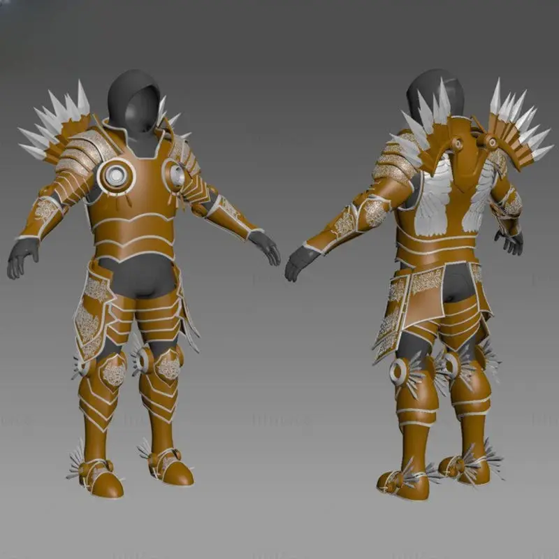 Traje de armadura completo Tyreal, modelo 3D para impresión STL (Diablo)