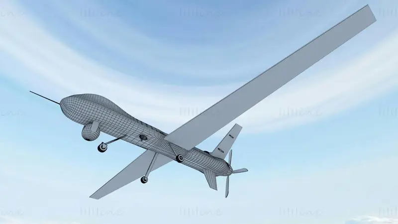 UAV MQ-9 3D Model