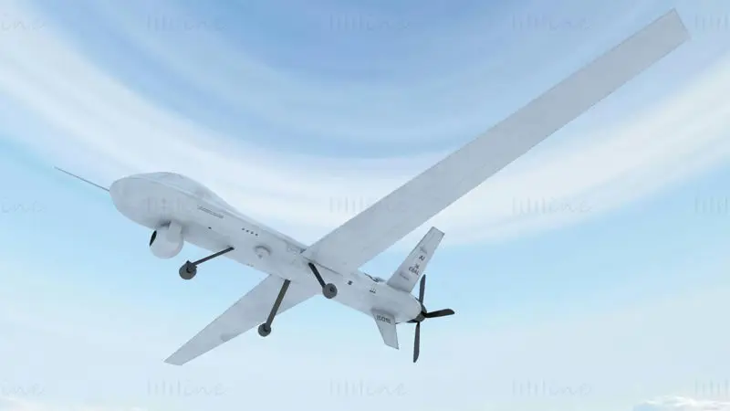 UAV MQ-9 3D Model