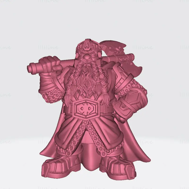 Uddir Thunderaxe Miniatures 3D Print Model STL