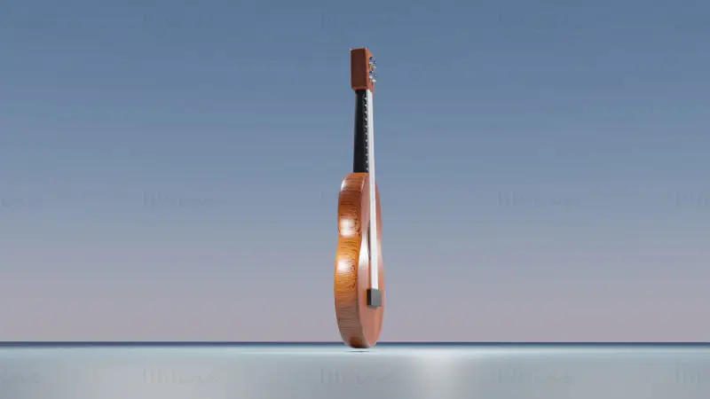 尤克里里夏威夷吉他 3D 模型