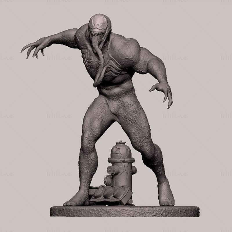 Ultimate Venom Statue 3D Model Ready to Print STL
