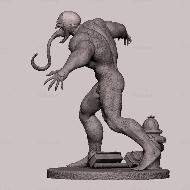 Ultimate Venom Statue 3D modell STL nyomtatásra készen
