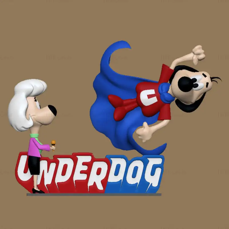 Underdog 3D-printmodel STL