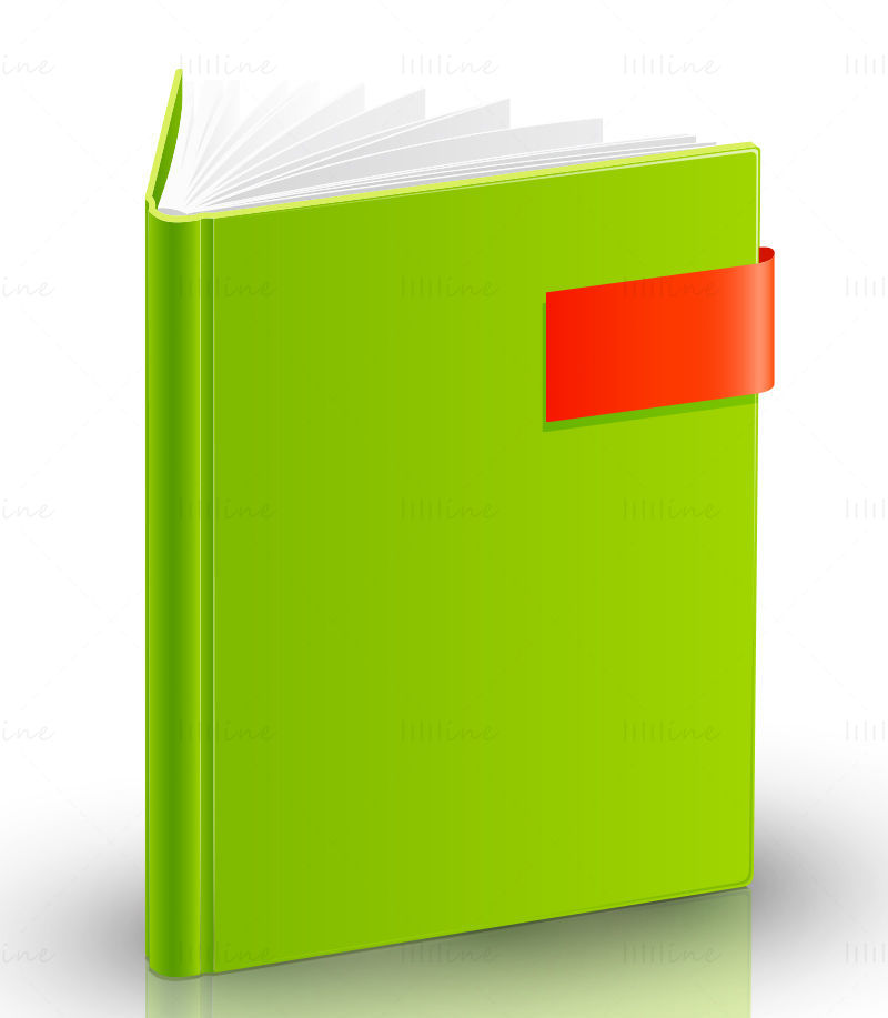 Unfolded book vector