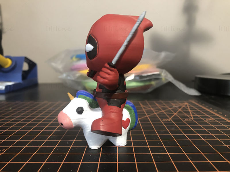 Licorne Deadpool Modèle d'impression 3D STL