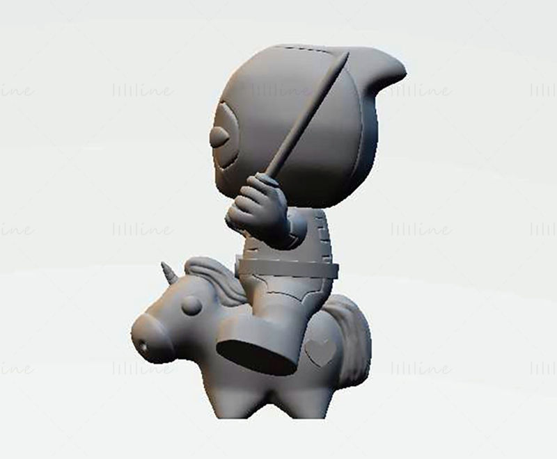 Unicornio Deadpool Modelo de impresión 3D STL