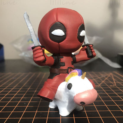 Unicorn Deadpool 3D Printing Model STL