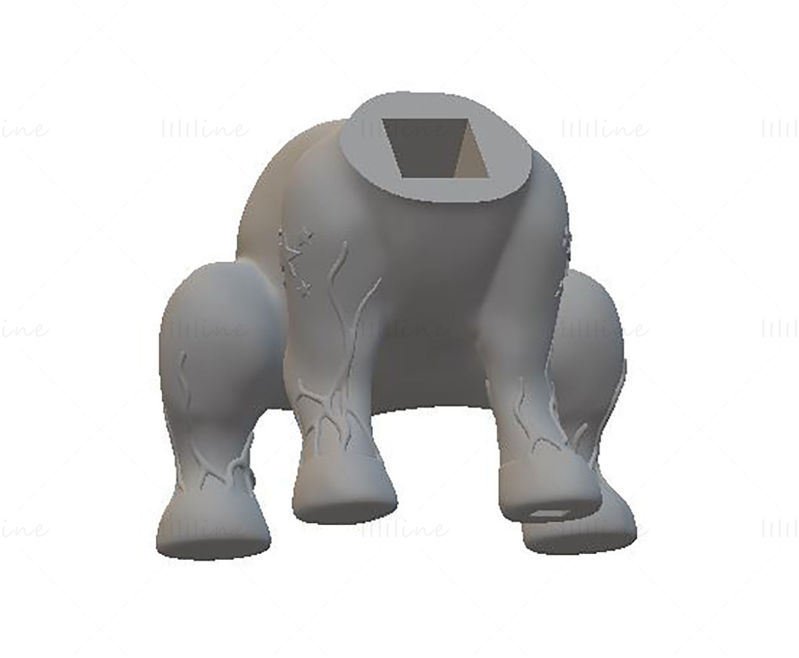 Unicorn Pooping 3D Model Ready to Print STL