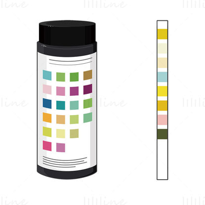 Urinary reagent strips vector