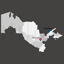 Uzbekistan map vector